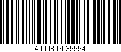 Código de barras (EAN, GTIN, SKU, ISBN): '4009803639994'