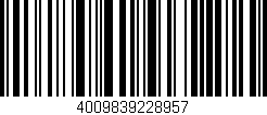 Código de barras (EAN, GTIN, SKU, ISBN): '4009839228957'
