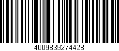 Código de barras (EAN, GTIN, SKU, ISBN): '4009839274428'