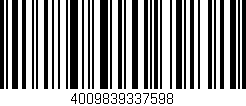 Código de barras (EAN, GTIN, SKU, ISBN): '4009839337598'
