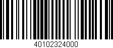 Código de barras (EAN, GTIN, SKU, ISBN): '40102324000'