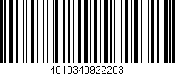 Código de barras (EAN, GTIN, SKU, ISBN): '4010340922203'