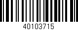 Código de barras (EAN, GTIN, SKU, ISBN): '40103715'
