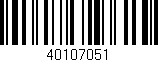 Código de barras (EAN, GTIN, SKU, ISBN): '40107051'