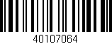 Código de barras (EAN, GTIN, SKU, ISBN): '40107064'