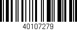 Código de barras (EAN, GTIN, SKU, ISBN): '40107279'