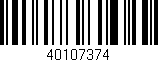 Código de barras (EAN, GTIN, SKU, ISBN): '40107374'