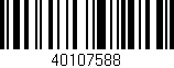 Código de barras (EAN, GTIN, SKU, ISBN): '40107588'