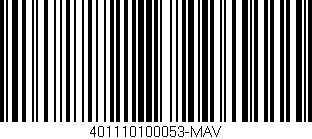 Código de barras (EAN, GTIN, SKU, ISBN): '401110100053-MAV'