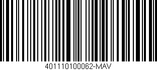 Código de barras (EAN, GTIN, SKU, ISBN): '401110100062-MAV'