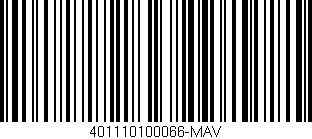 Código de barras (EAN, GTIN, SKU, ISBN): '401110100066-MAV'