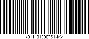 Código de barras (EAN, GTIN, SKU, ISBN): '401110100075-MAV'