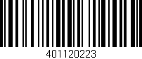 Código de barras (EAN, GTIN, SKU, ISBN): '401120223'