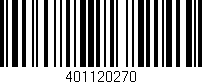 Código de barras (EAN, GTIN, SKU, ISBN): '401120270'
