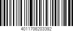 Código de barras (EAN, GTIN, SKU, ISBN): '4011708203392'