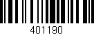 Código de barras (EAN, GTIN, SKU, ISBN): '401190'