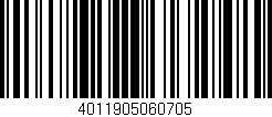 Código de barras (EAN, GTIN, SKU, ISBN): '4011905060705'
