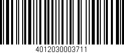 Código de barras (EAN, GTIN, SKU, ISBN): '4012030003711'