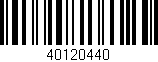 Código de barras (EAN, GTIN, SKU, ISBN): '40120440'