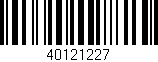 Código de barras (EAN, GTIN, SKU, ISBN): '40121227'