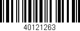 Código de barras (EAN, GTIN, SKU, ISBN): '40121263'