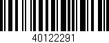 Código de barras (EAN, GTIN, SKU, ISBN): '40122291'