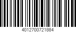 Código de barras (EAN, GTIN, SKU, ISBN): '4012700721884'