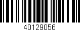Código de barras (EAN, GTIN, SKU, ISBN): '40129056'
