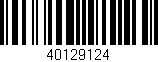 Código de barras (EAN, GTIN, SKU, ISBN): '40129124'