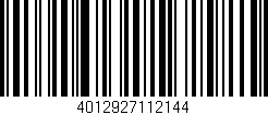 Código de barras (EAN, GTIN, SKU, ISBN): '4012927112144'