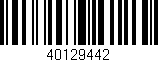 Código de barras (EAN, GTIN, SKU, ISBN): '40129442'
