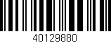 Código de barras (EAN, GTIN, SKU, ISBN): '40129880'