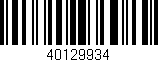 Código de barras (EAN, GTIN, SKU, ISBN): '40129934'