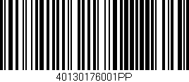 Código de barras (EAN, GTIN, SKU, ISBN): '40130176001PP'