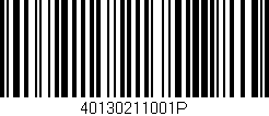 Código de barras (EAN, GTIN, SKU, ISBN): '40130211001P'