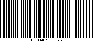 Código de barras (EAN, GTIN, SKU, ISBN): '40130407.001.GG'