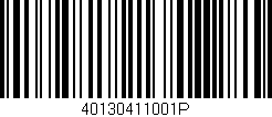 Código de barras (EAN, GTIN, SKU, ISBN): '40130411001P'