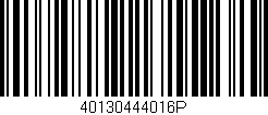 Código de barras (EAN, GTIN, SKU, ISBN): '40130444016P'