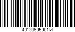 Código de barras (EAN, GTIN, SKU, ISBN): '40130505001M'