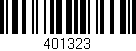 Código de barras (EAN, GTIN, SKU, ISBN): '401323'