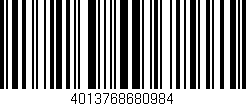 Código de barras (EAN, GTIN, SKU, ISBN): '4013768680984'
