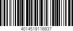 Código de barras (EAN, GTIN, SKU, ISBN): '4014519116837'