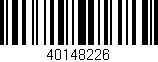 Código de barras (EAN, GTIN, SKU, ISBN): '40148226'