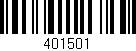 Código de barras (EAN, GTIN, SKU, ISBN): '401501'