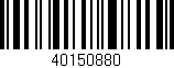 Código de barras (EAN, GTIN, SKU, ISBN): '40150880'