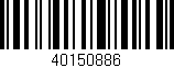 Código de barras (EAN, GTIN, SKU, ISBN): '40150886'