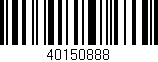 Código de barras (EAN, GTIN, SKU, ISBN): '40150888'