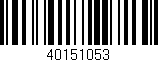Código de barras (EAN, GTIN, SKU, ISBN): '40151053'