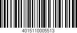Código de barras (EAN, GTIN, SKU, ISBN): '4015110005513'