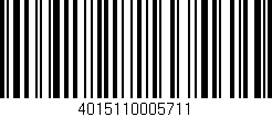 Código de barras (EAN, GTIN, SKU, ISBN): '4015110005711'